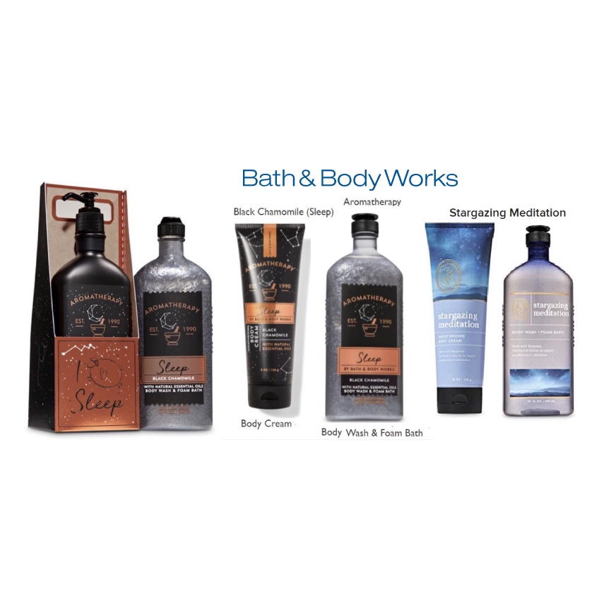 Bath & Body Works Aromatherapy Black Chamomile Body Lotion /shower gel