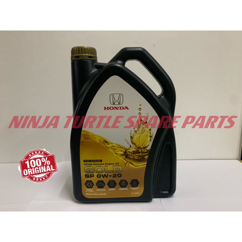 HONDA GENUINE ENGINE OIL SP 0W20 FULLY SYNTHETIC ENGINE OIL (4L ...