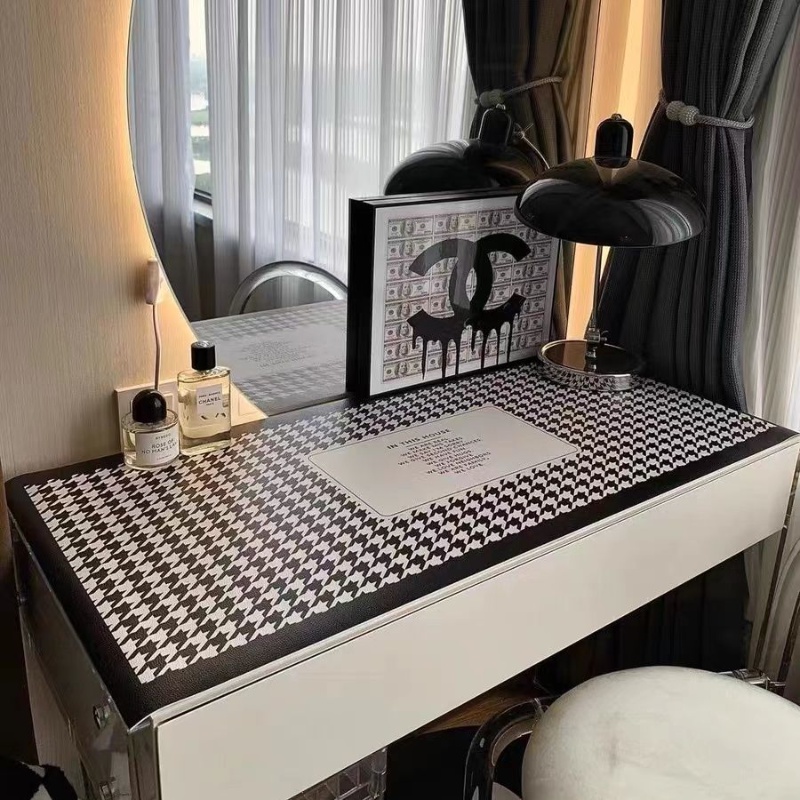 Dresser Table Mat Dresser Cushion Water Proof Oil Proof Disposable Tablecloth Houndstooth Desk