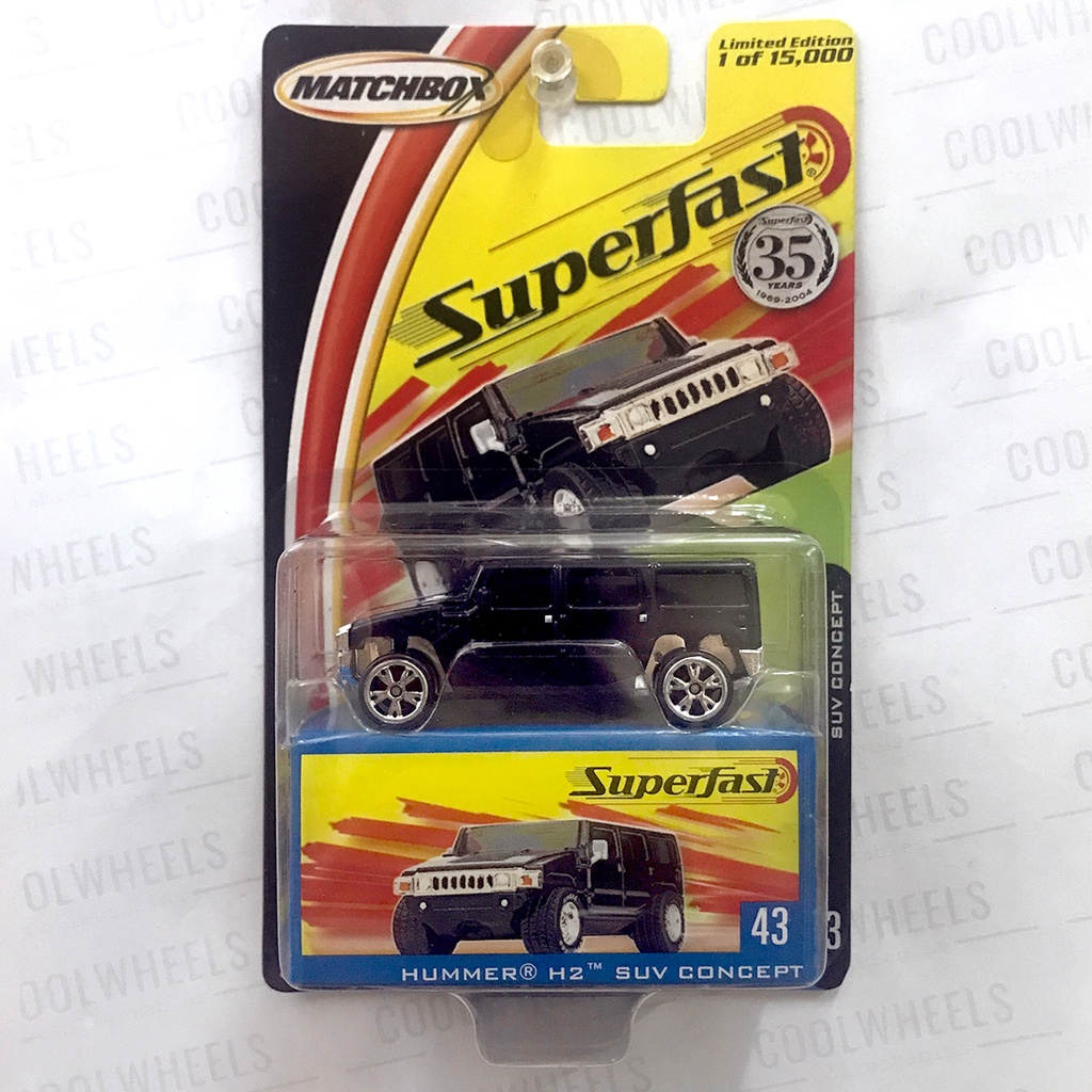 Matchbox Orange Hummer H2 SUV Concept – Limitierte Auflage, Druckguss-Metall | Kleines Spielzeugauto Für Kinder & Sammler | Detailreich & Robust