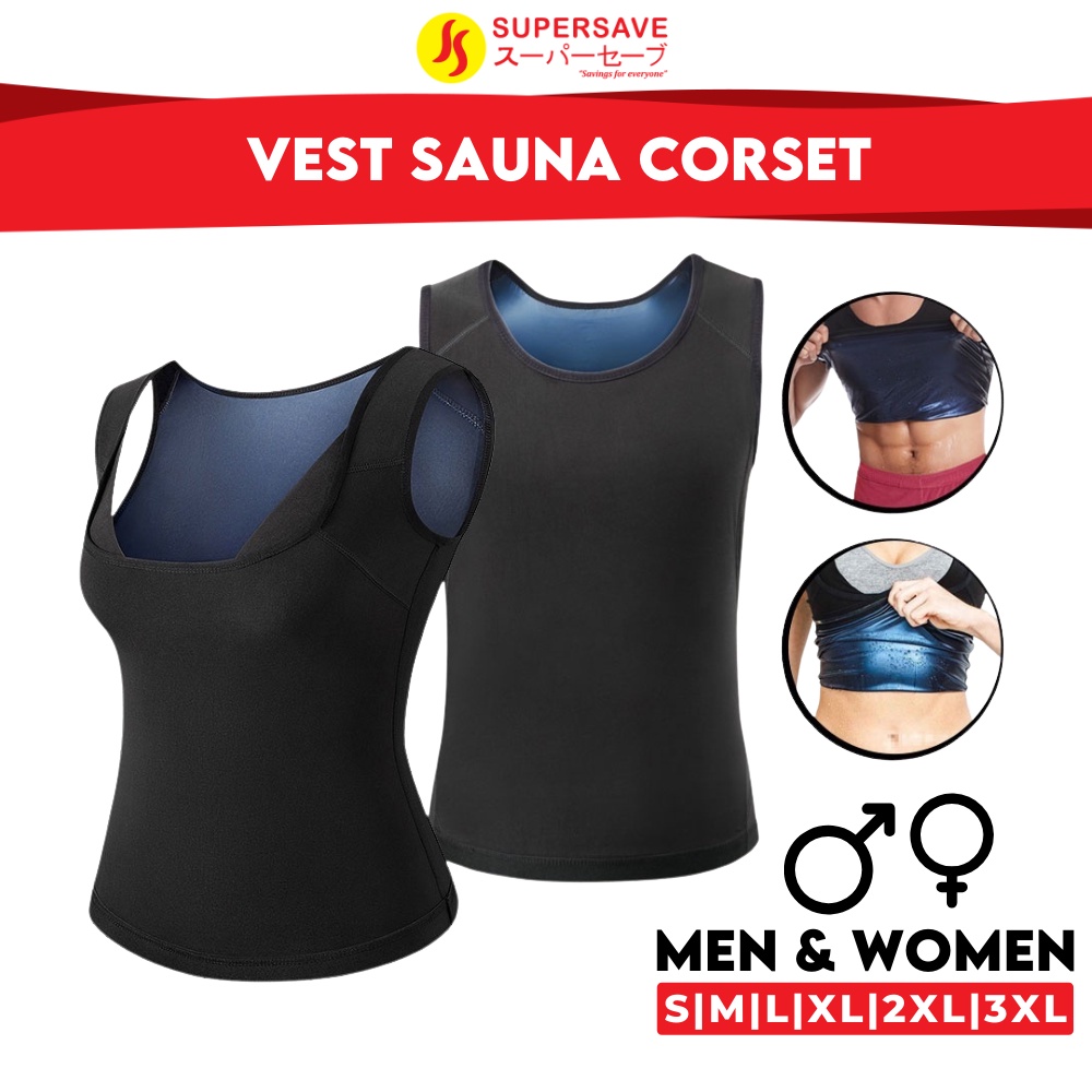 SUPERSAVE Women Men Sauna Corset Shaper Vest Trainer Belt Polymer