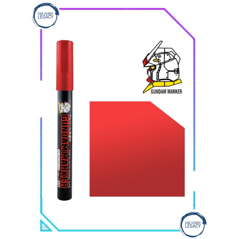 Mr. Hobby Gundam Marker Color Paint Gundam Marker Red Metallic GM16 ...