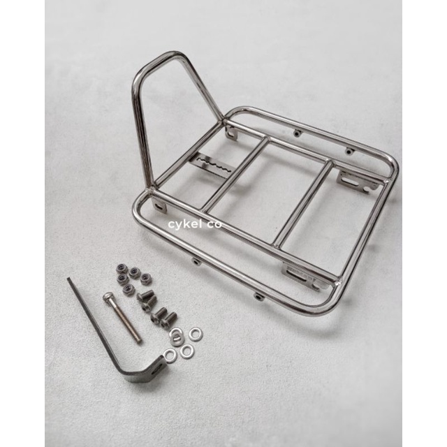 Ruck rack nomad front rack polish silver stainless steel 304 handmade ...