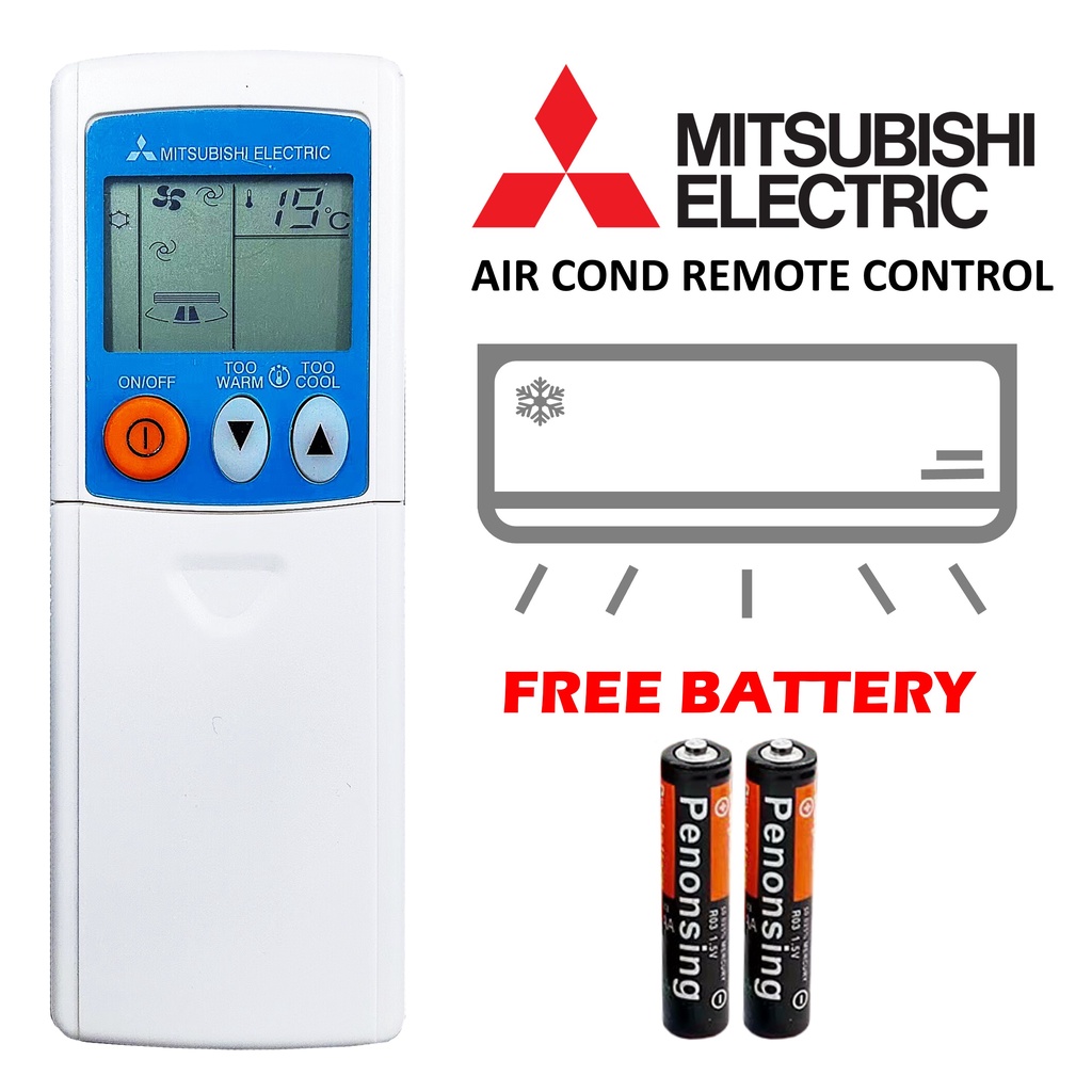 Mitsubishi Universal Aircond remote control MSA18VD PARF132MA 8024y