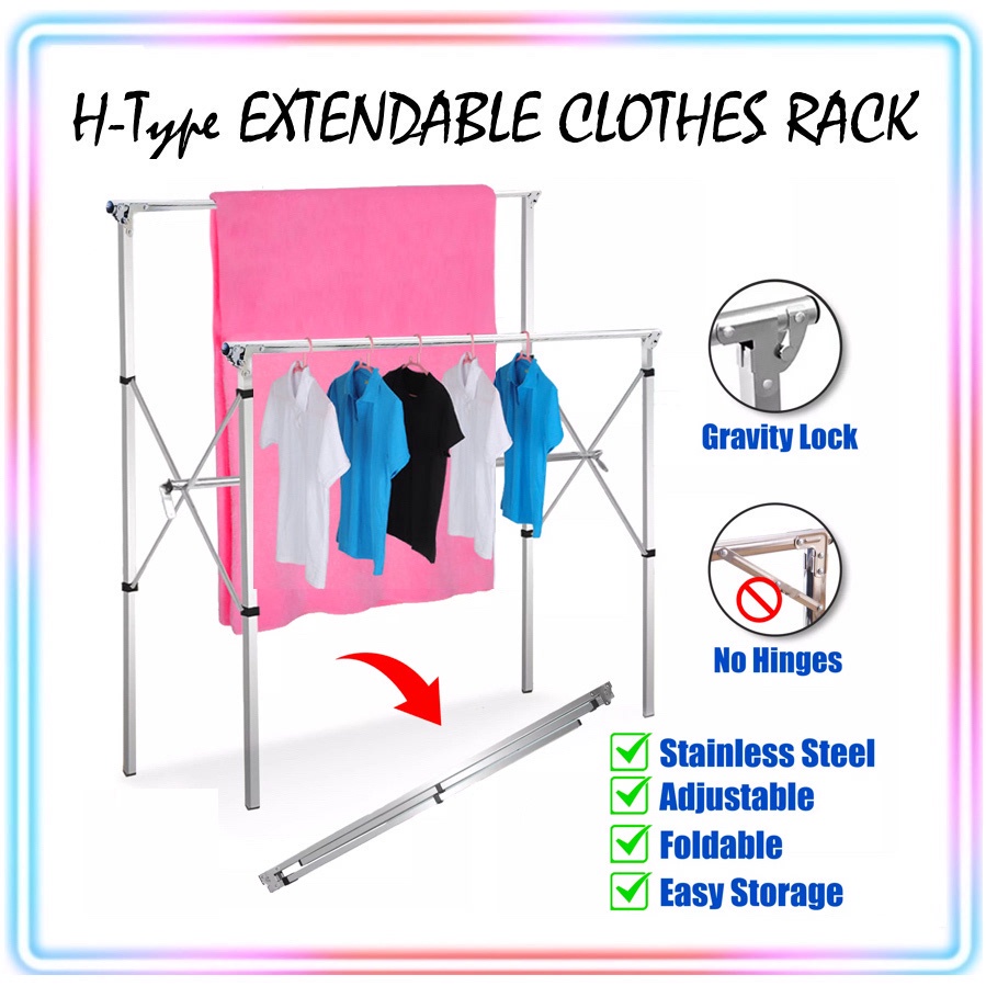 Stainless Steel Extendable Clothes Drying Rack Laundry Drying Rack ...