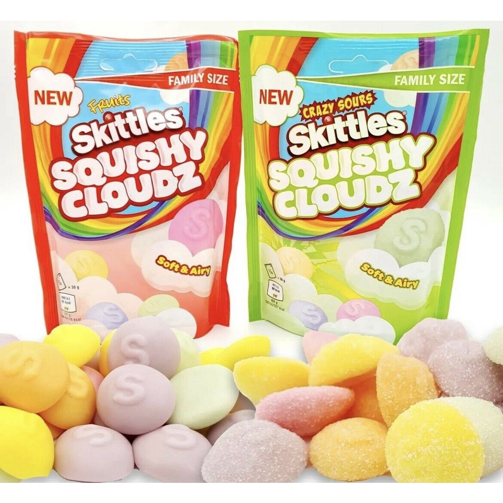 Skittles Rainbow Chewy Candy Gummy Tropical / Wild Berry / Squishy