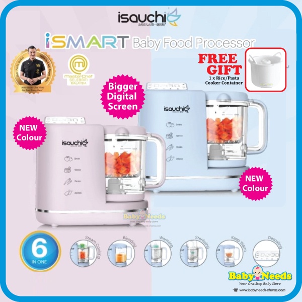 Isa Uchi Isauchi ISmart Steam and Blend Baby Food Processor Shopee