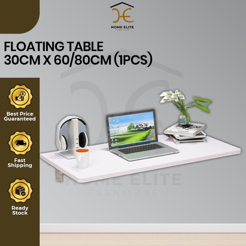 (Ready Stock) AllsWell DIY Wall Mounted Foldable Table with Bracket ...