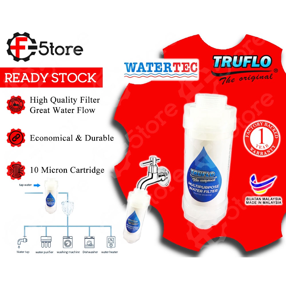 [Ready Stock] Watertec Truflo Multipurpose Advanced Water Filter Tap