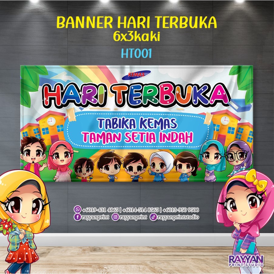 BANNER HARI TERBUKA TABIKA TASKA PRASEKOLAH | Shopee Malaysia