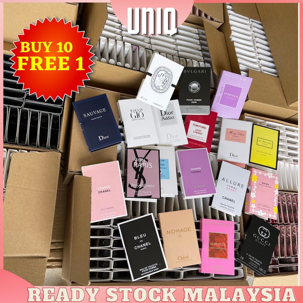 READY STOCK UNIQ Perfume 2ml/Perfume Tester/Mini Perfume/Perfume For