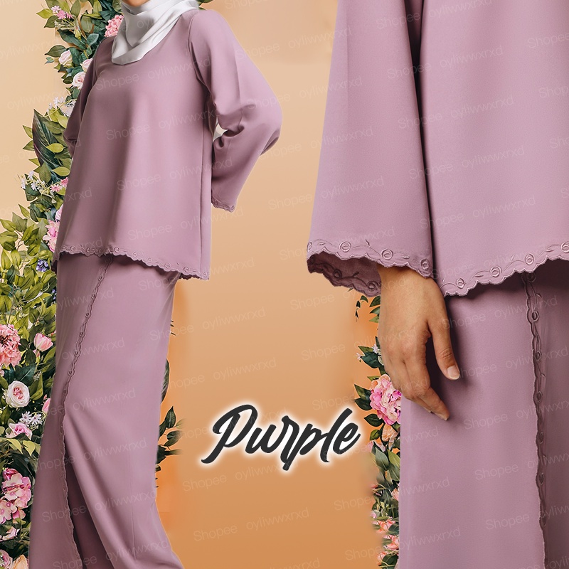 Cey Crepe Kurung Moden Afya Sulam Tunang Nikah Bridesmaid Murah Embroidery Kurung Moden Sulaman 0391