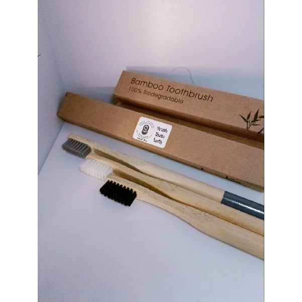 Bamboo Toothbrush Biodegradable Compostable Zero Waste | Shopee Malaysia