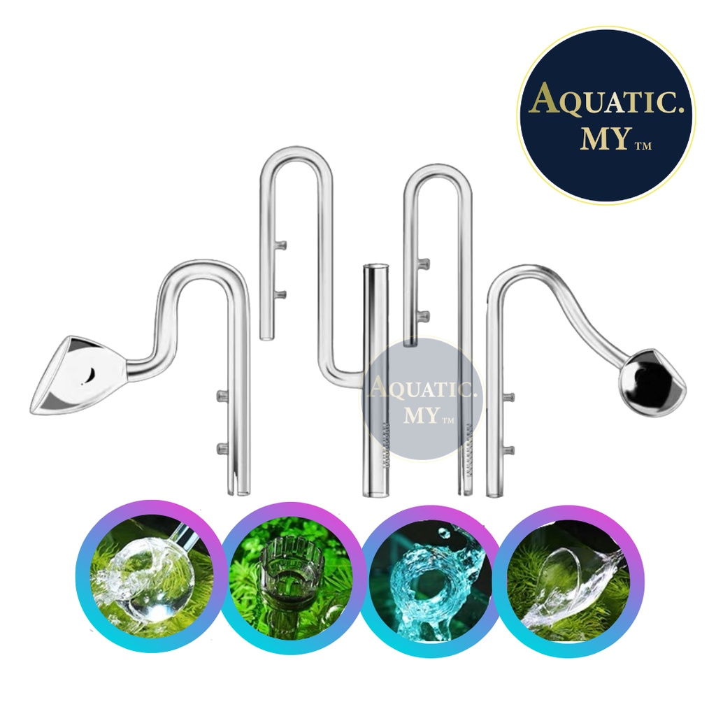 Premium Quality Aquarium Glass Lily Pipe Inflow Outflow Skimmer Pipe