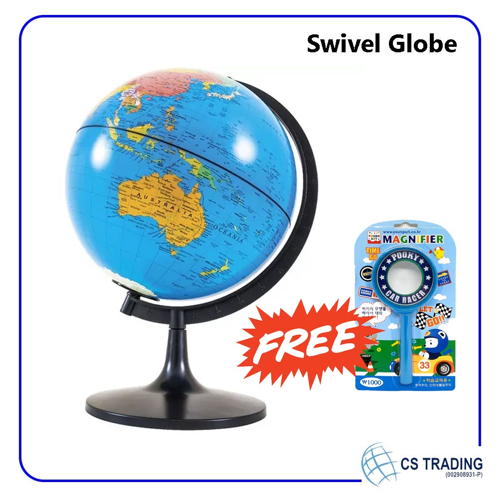 Educational Globe 14cm 18cm 21cm World Earth Atlas Map Swivel Stand ...