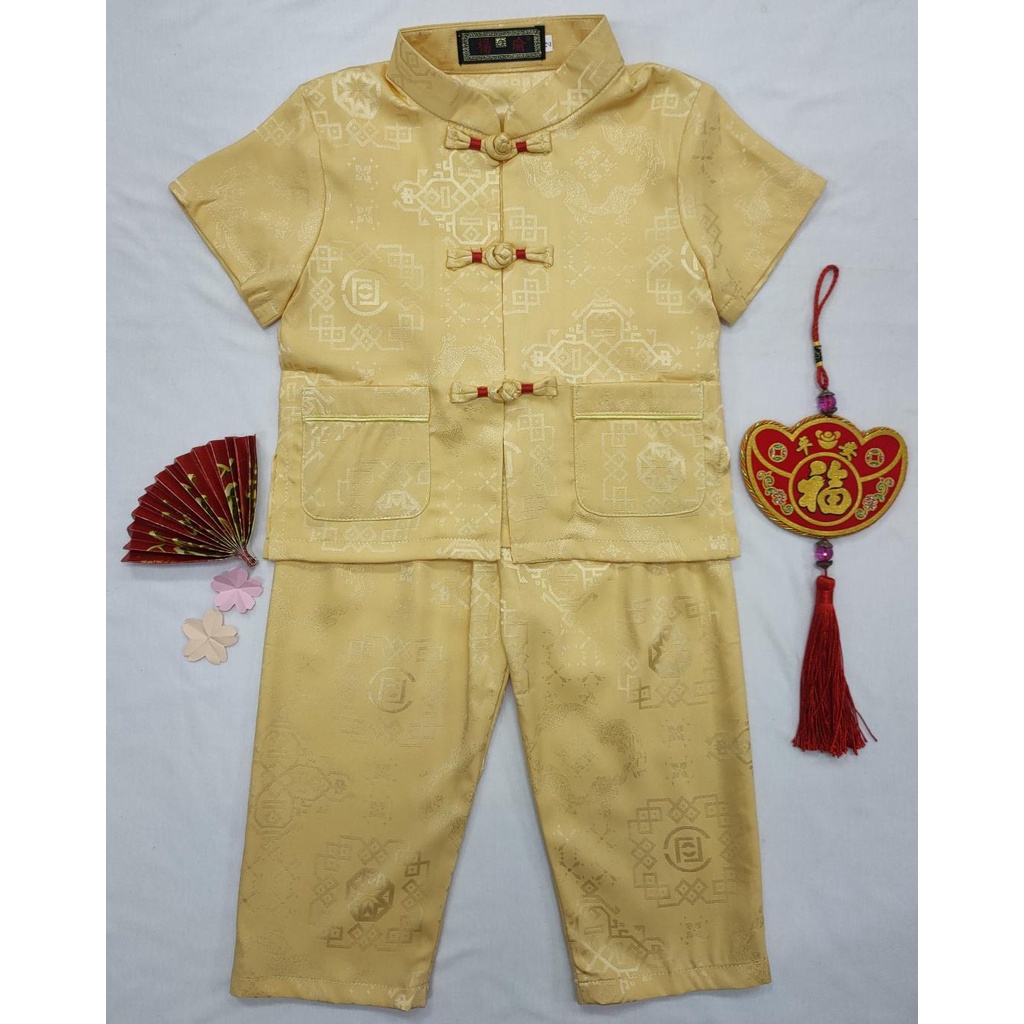 【Malaysia Ready Stock】Boys Kids Traditional Chinese New Year Costume ...