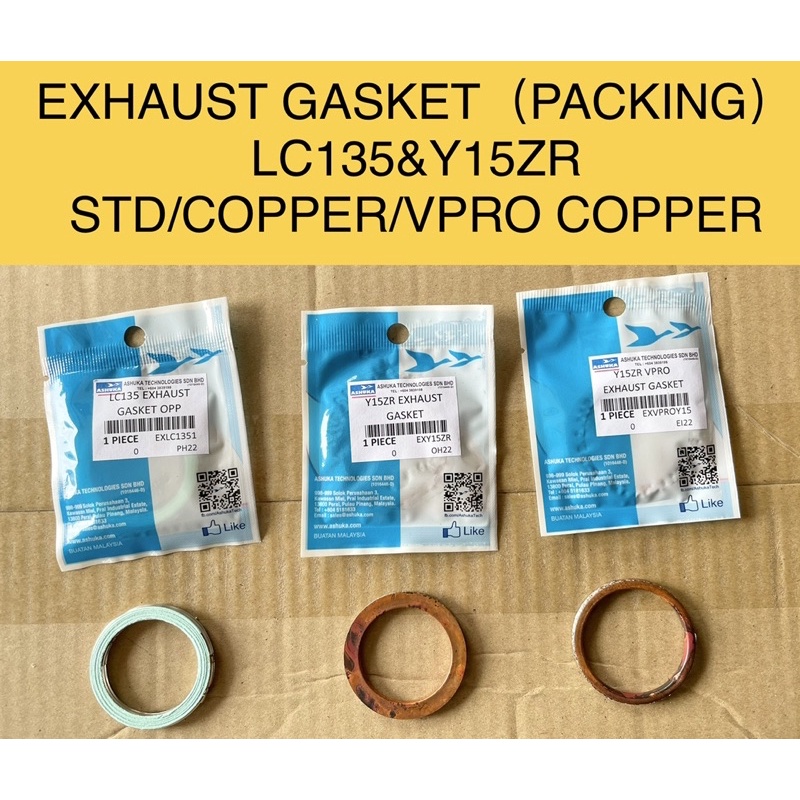 Y15ZR LC135 EXHAUST GASKET PACKING EKZOS ASHUKA COPPER VPRO FOR LC135 ...