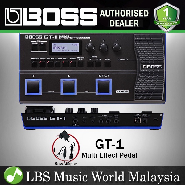 Boss GT1 Guitar Multi Effects Pedal Processor with 108 Effect and