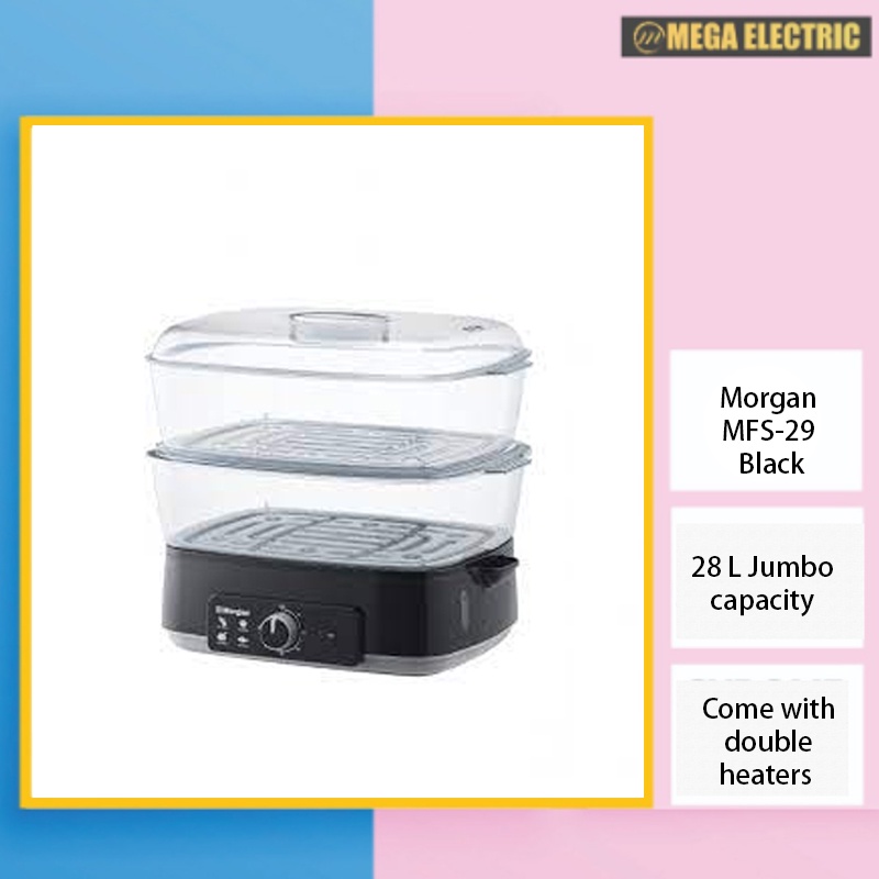 Food Steamer 2 Tier Nutristeam (28 L) MFS29 MFS29(BK) MFS29