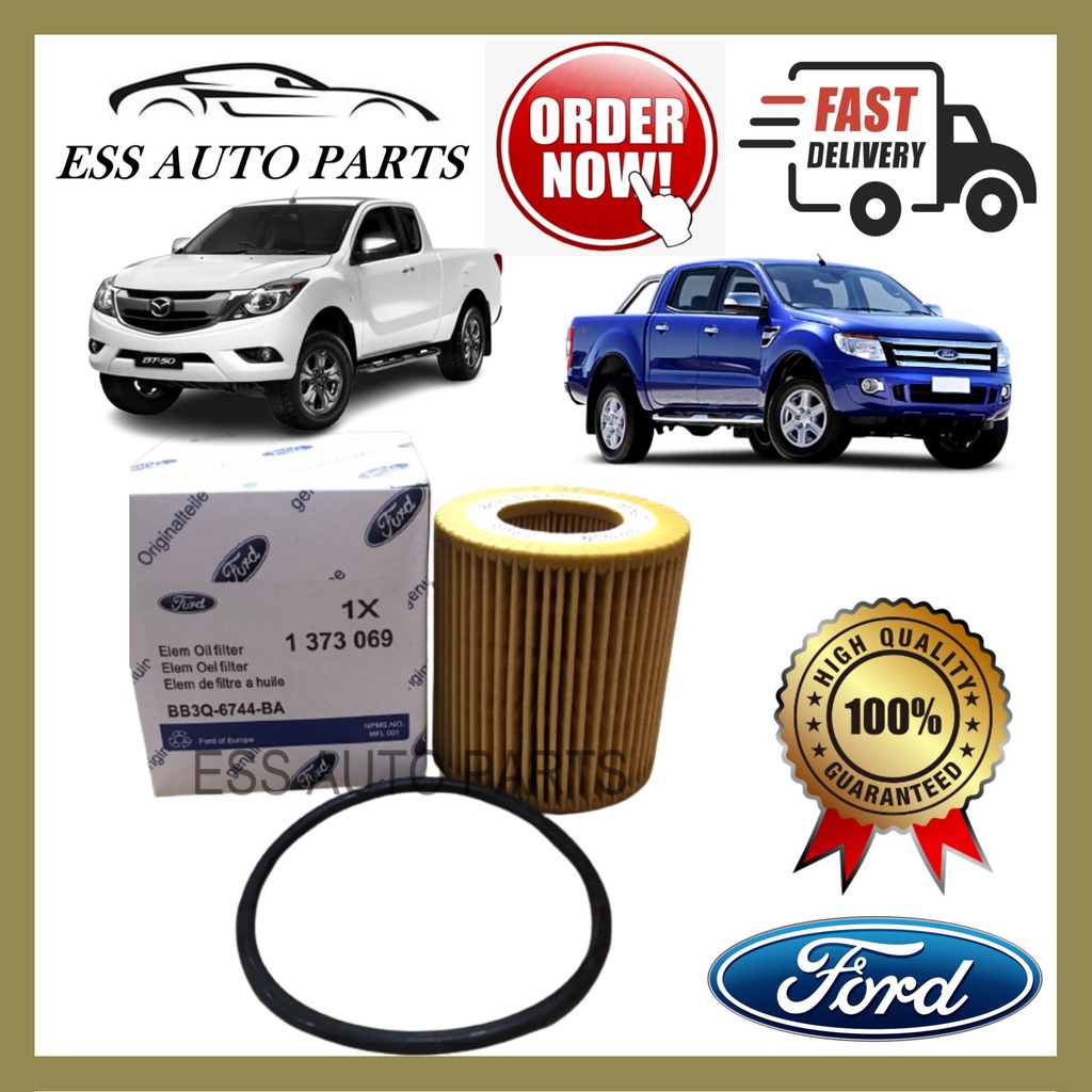FORD RANGER T6 / MAZDA BT50 ENGINE OIL FILTER (BB3Q6744BA) Shopee