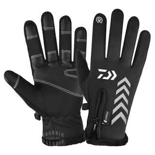 Daiwa Men's Winter Outdoor Two-Finger Waterproof Warm Fishing Gloves  Non-Slip Thick Plus Fleece Full Finger Touch Screen Gloves - AliExpress