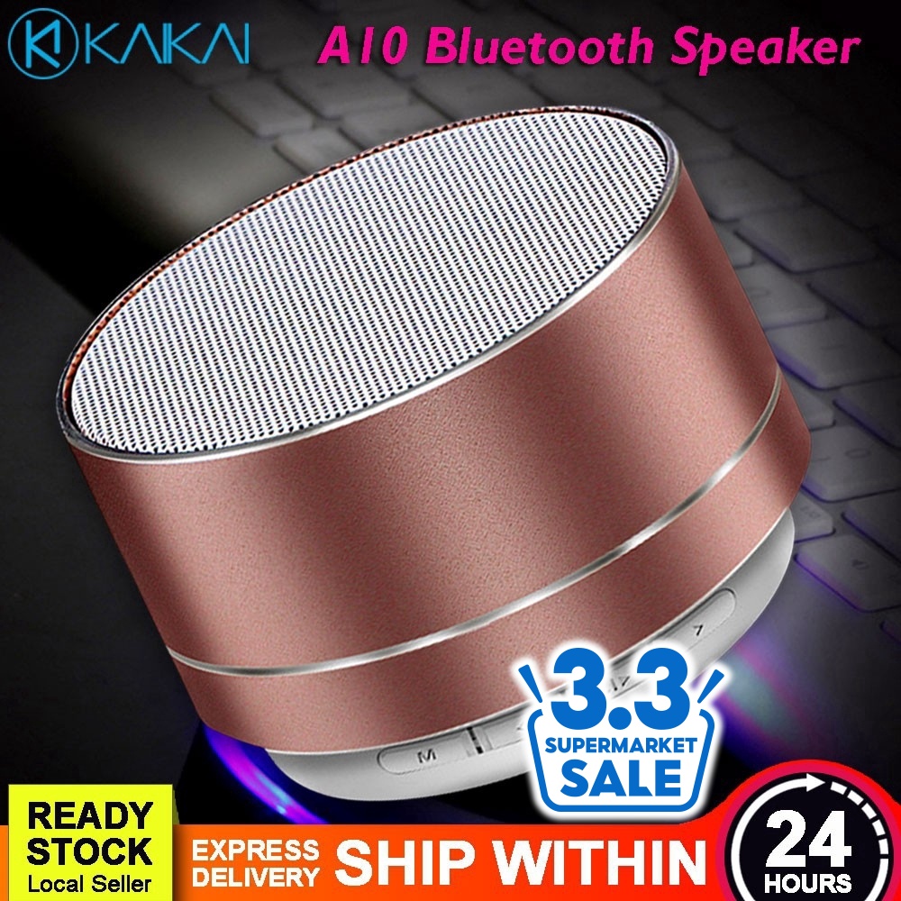 🔥 PROMO🔥 A10 Metal Bluetooth Personality Mini Steel Subwoofer Wireless ...