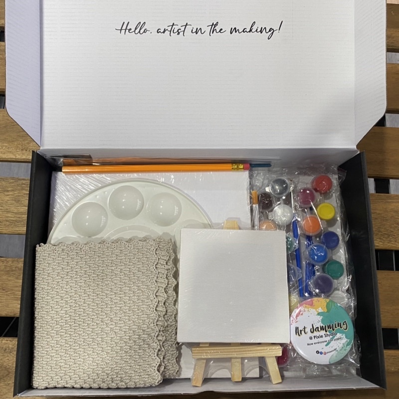 Acrylic Painting Starter Kit for Beginner / Set peralatan mewarna