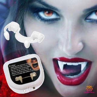 Reusable Vampire Teeth Fangs with Adhesive for Adults and Kids