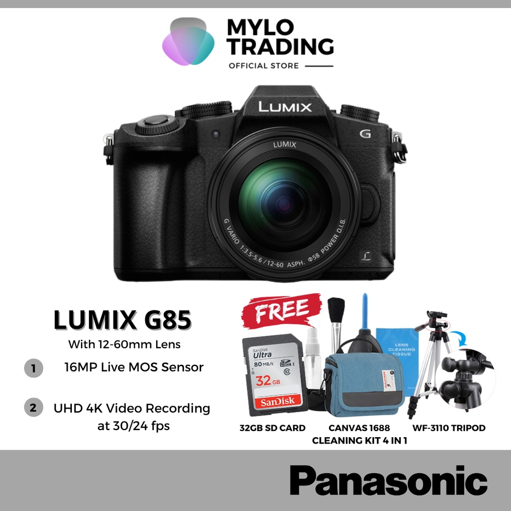 Panasonic Lumix DMCG85 & G85 Kit 1260mm Lens Digital Camera Shopee