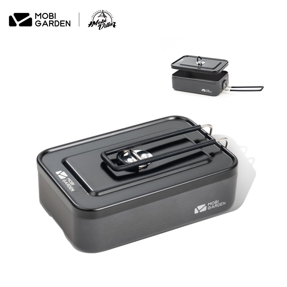MOBI GARDEN Camping Aluminum Lunch Box Picnic Lightweight Foldable