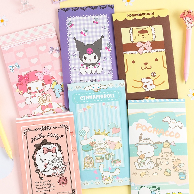 [READY STOCK] Sanrio 6 Sheets PVC Stickers 3 Pcs Cards Set Kuromi Cute ...