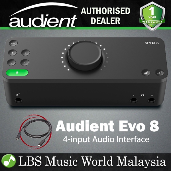 Audient Evo 8 USB Audio Interface 4 in 4 Out with Mic Preamp for Mac