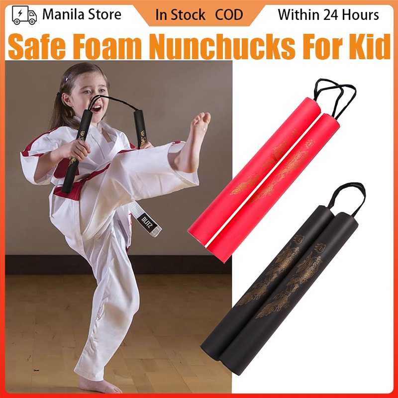 Foam Rubber Nunchucks Safe Martial Art Nunchakus Kung Fu Training