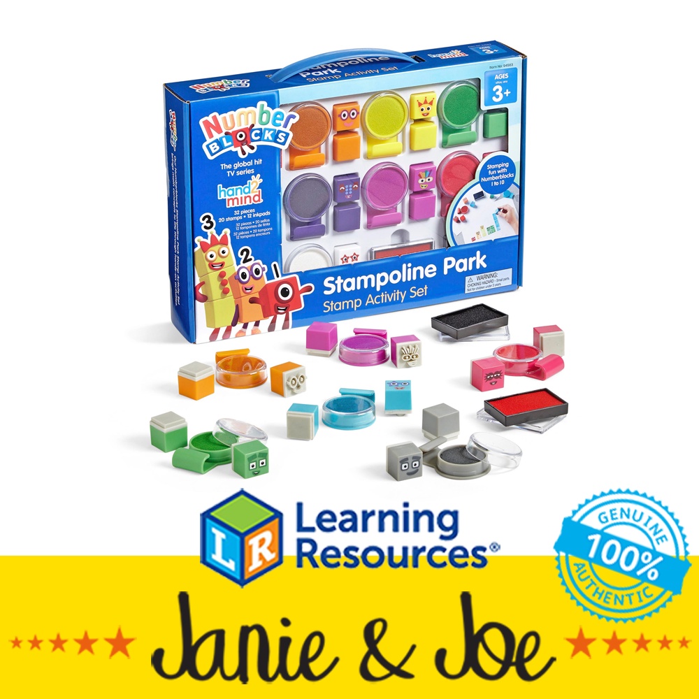 Learning Resources Numberblocks Stampoline Park Stamp Activity Set by ...