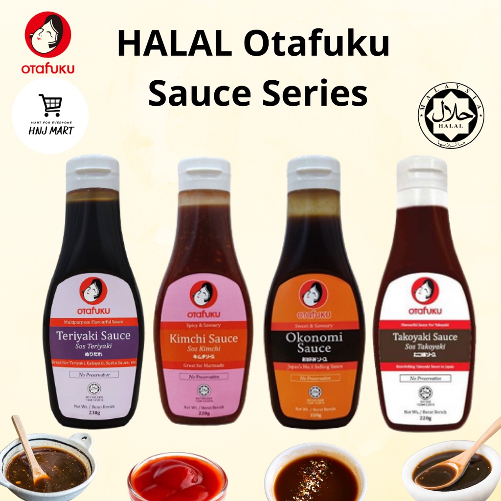 Halal Otafuku Japanese Teriyaki Sauce / Okonomi Sauce / Kimchi Sauce