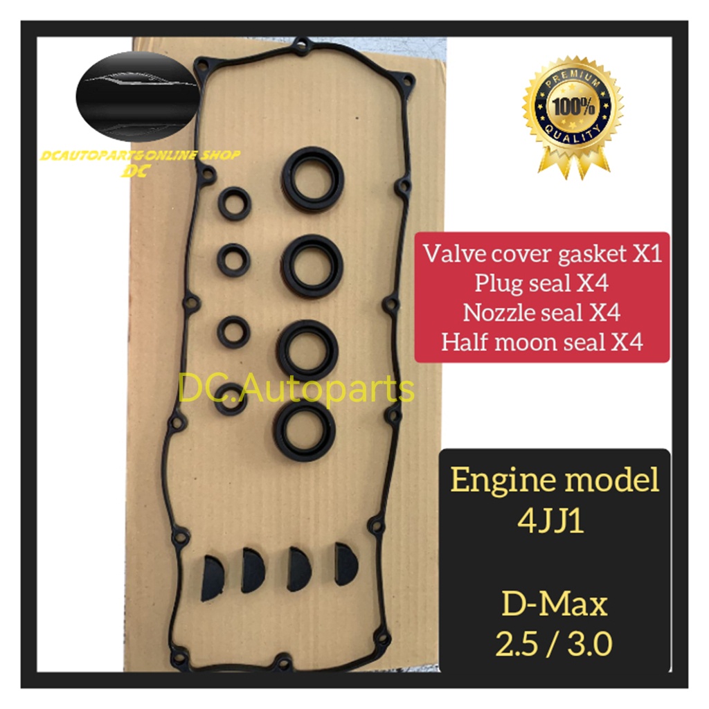 Valve Cover Gasket Isuzu D Max Dmax Jj Engine Plug Seal Half Moon Seal Shopee Malaysia