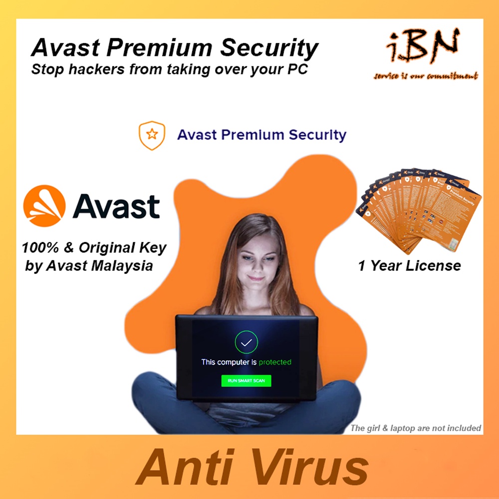 Official Avast Premium Security 100% Original Key by Avast Malaysia 1PC ...