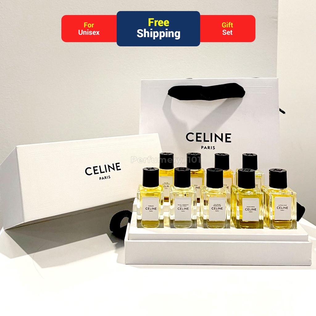 Celine 9 In 1 (9X10ml) Gift Set Eau De Parfum EDP For Unisex | Shopee ...