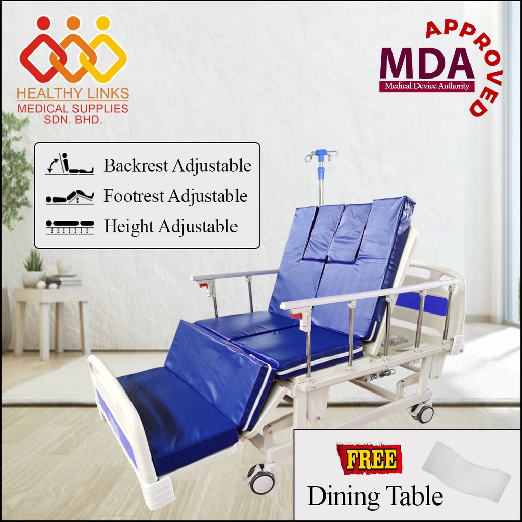 [SameDay Delivery] Hospital Bed 5 Function Electrical (M13) + Mattress