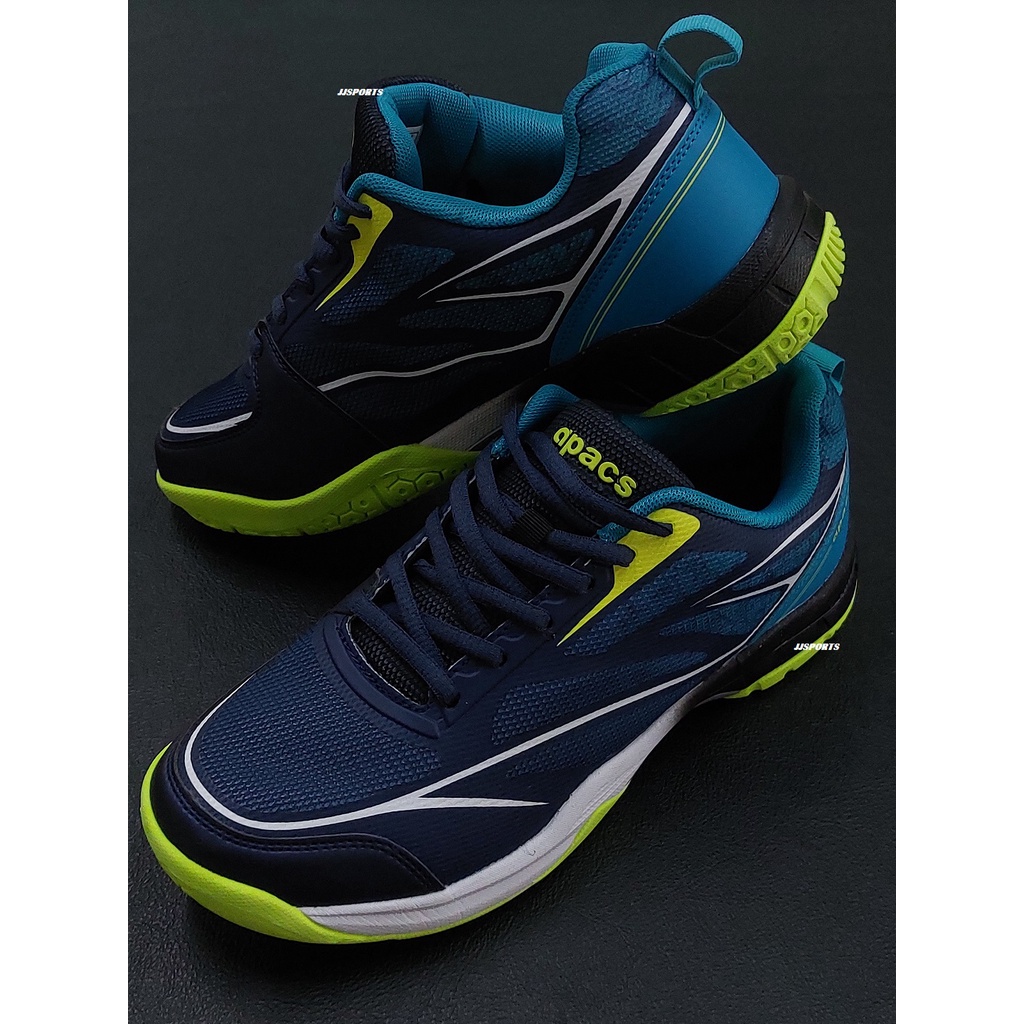 APACS CP 507-XY Navy/Green Badminton Shoes (ORIGINAL) | Shopee Malaysia