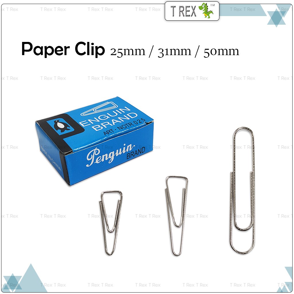 Penguin Triangle Paper Clip 25mm / 31mm / 50mm / Jumbo Gem Clips