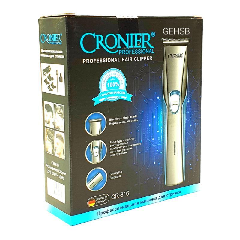 Cronier CR-816 Hair Clipper Rechargeable Trimmer Hair Cutter Machine ...