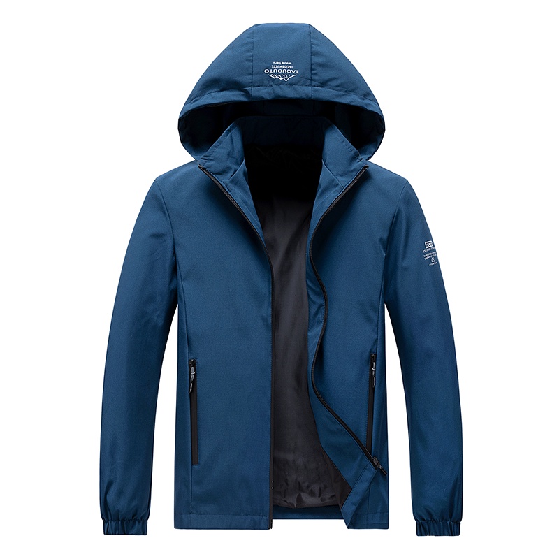 Men Jacket Hooded Slim Fit Outdoor Windproof Waterproof Sportswear Windbreaker Jacket Bomber Hoodie Jogging Shopee Malaysia