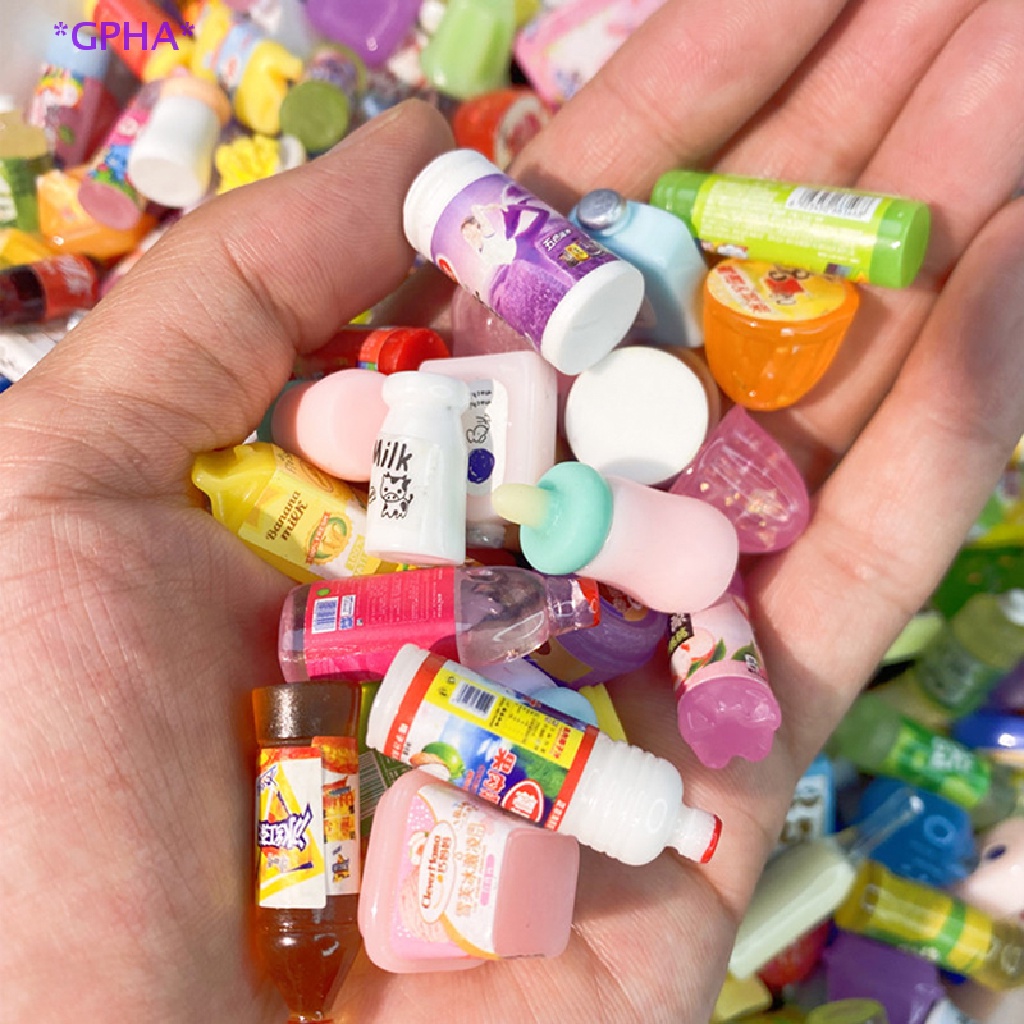 GPHA> 5PCS Cute Mini Dollhouse Supermarket Food Snacks For Doll Kitchen