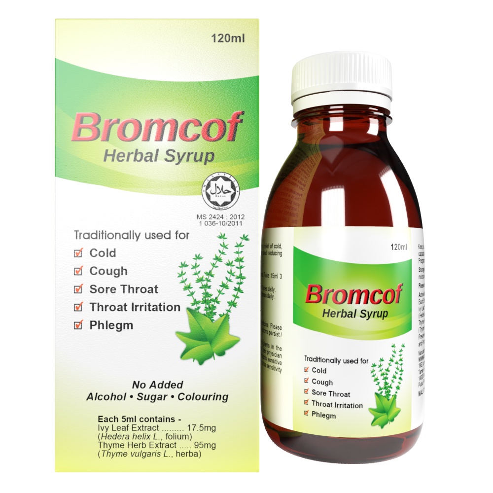 BROMCOF HERBAL SYRUP 120ML Shopee Malaysia