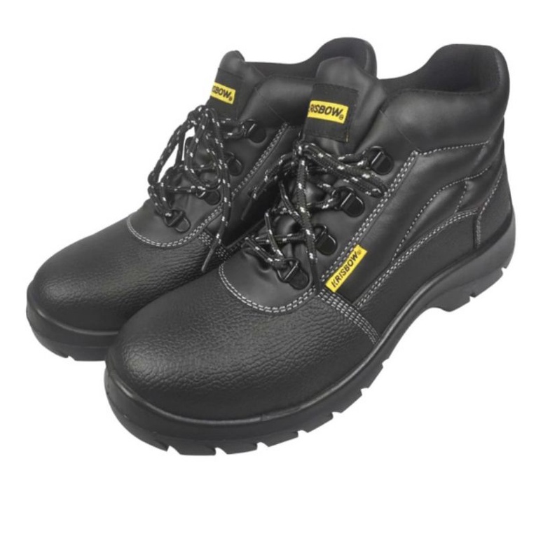 HITAM Krisbow safety Argon 6 inch Black krisbow safety Shoes