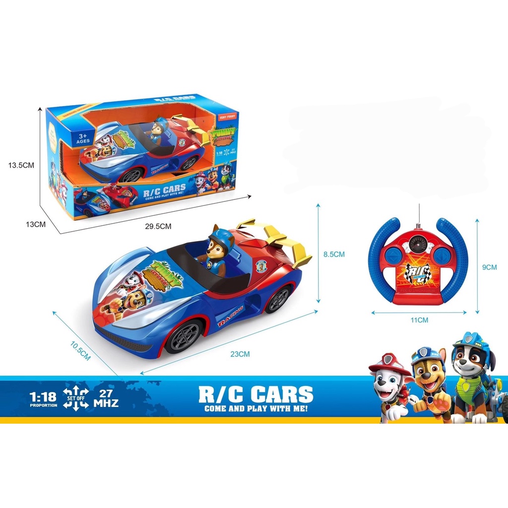 PAW PATROL REMOTE CONTROL CARS PLAYSET GIFT BOX SET CHASE MARSHALL Shopee Malaysia