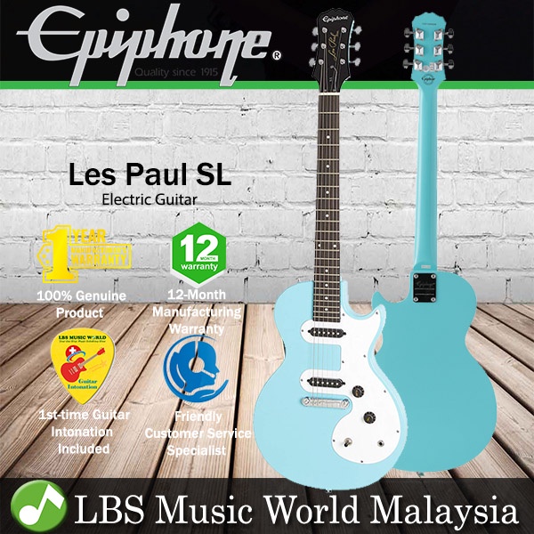 Epiphone les paul sl on sale electric guitar pacific blue