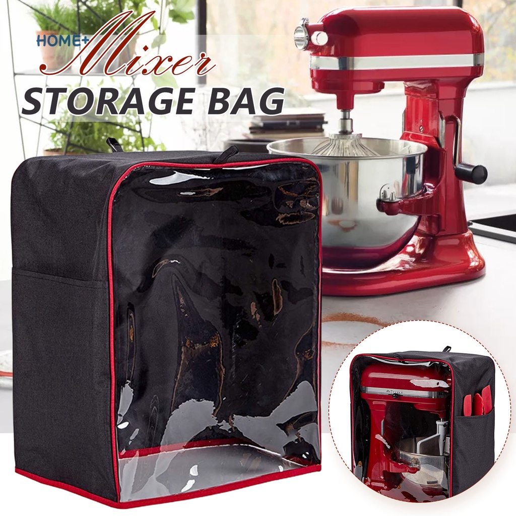 Stand Mixer Dust Cover with Pockets Clear Front Panel Accessories for