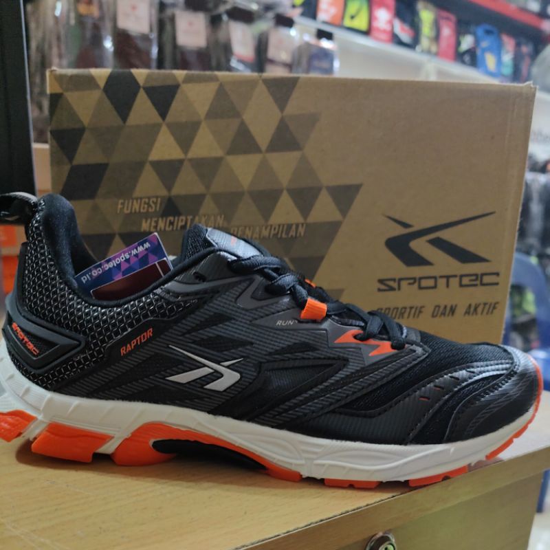HITAM Spotec Raptor Black/Orange | Shopee Malaysia